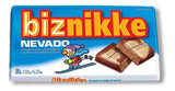 Biznikke Chocolate Nevado Mixed Milk Chocolate & White Chocolate Filled With Biscuit, 28g