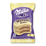 Milka Alfajor Triple White Chocolate with Chocolate Mousse, 55 g (Pack of 6)